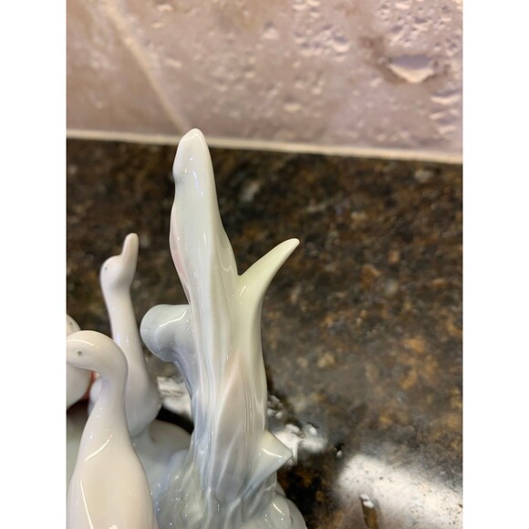VTG NAO Lladro 3 Geese Porcelain Figurine EUC - Picture 8 of 10